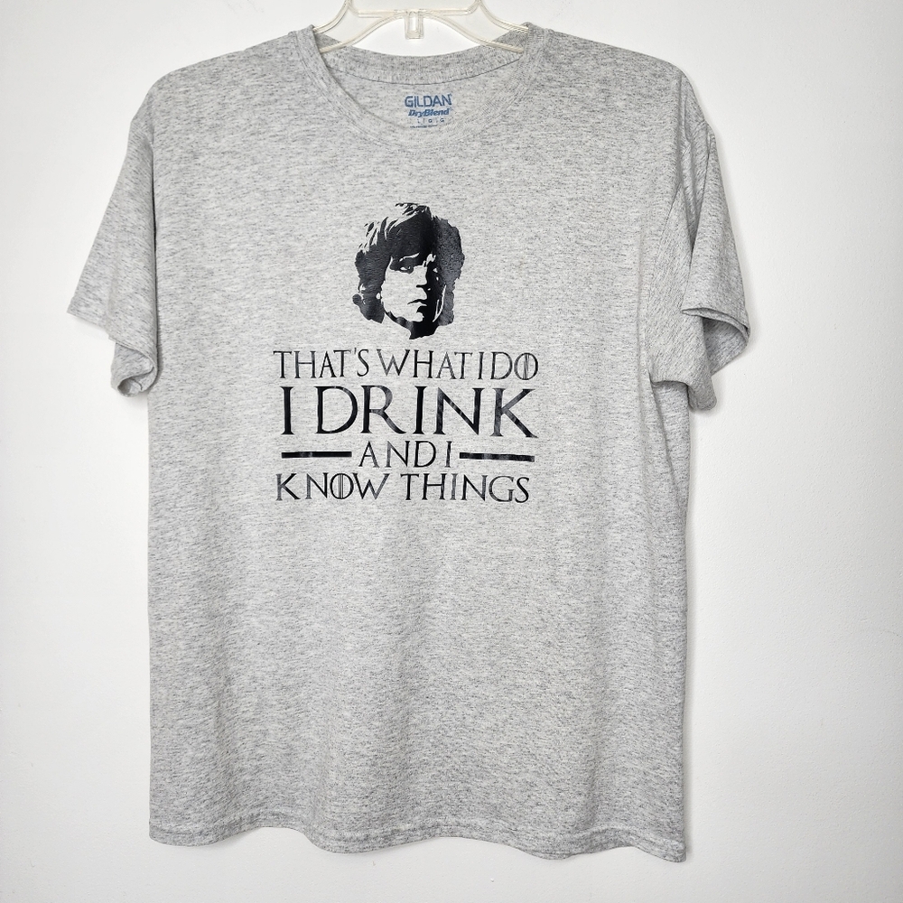 Game of Thrones Tyrion grey mens Large‎ tshirt
